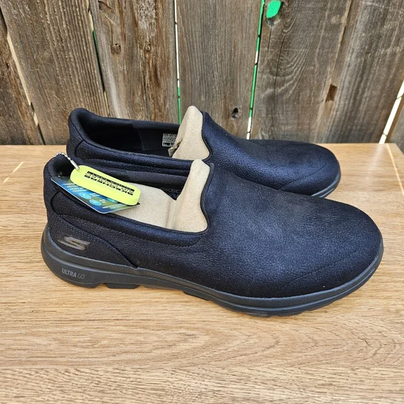 Skechers Womens  Black and Tan Slip-On Loafers Size 9.5 - Picture 9 of 16